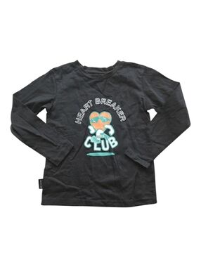 Dot Australia Black Heart Breaker Club Graphic Long Sleeve Kids Tee 7